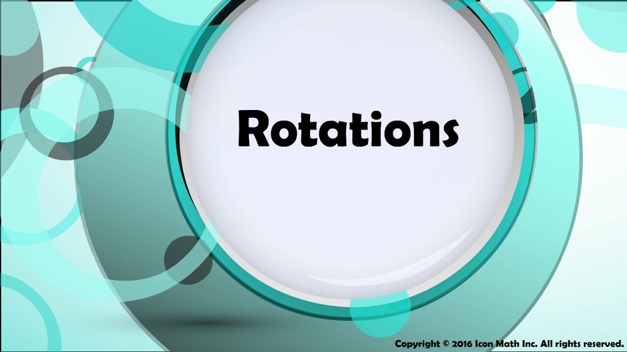 Rotations (Identify the relationship between two numerical patterns derived from descriptions/rules in problems and graph them)